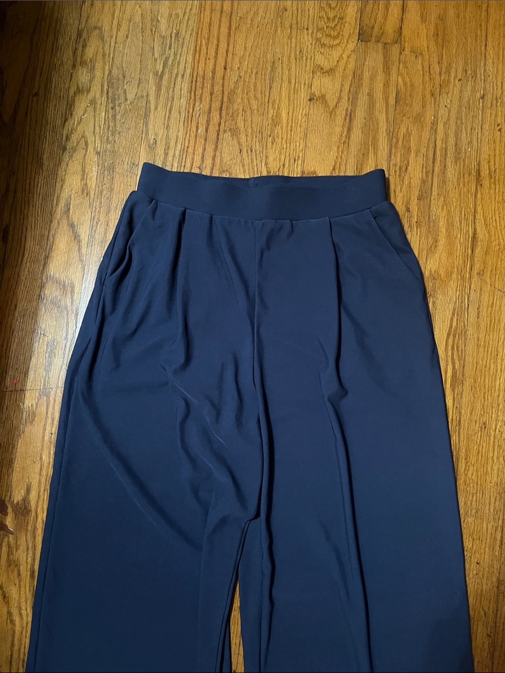 HALARA Navy Wide Leg Women's Pants - Picture 5 of 7